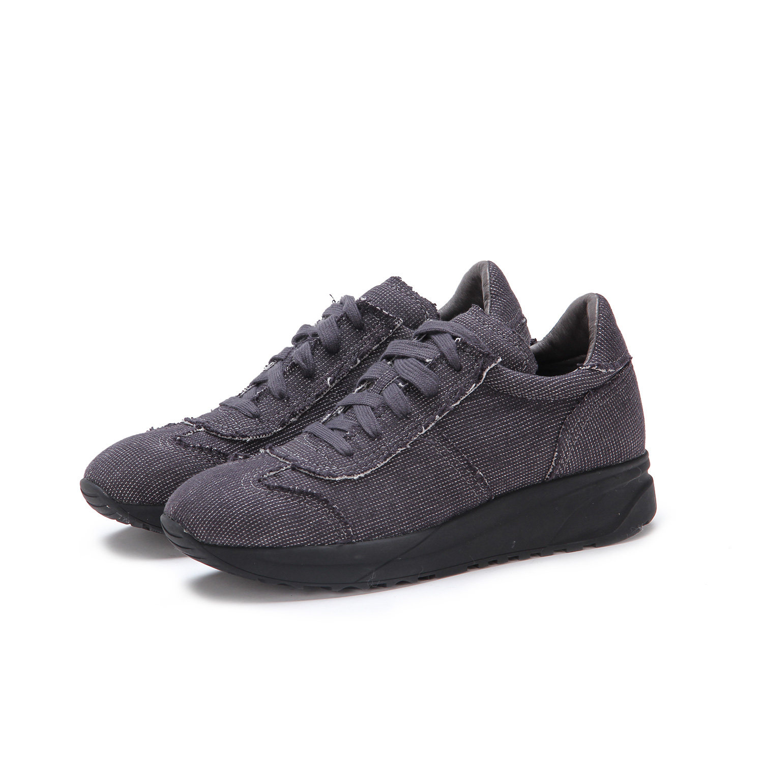 jnby/江南布衣女鞋2018新款秋拼接做旧立体厚底运动鞋女7g950024