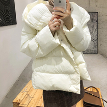 Crab Alley custom warm age-reducing hooded cotton coat 2019 winter new thick and light bread service cotton service women