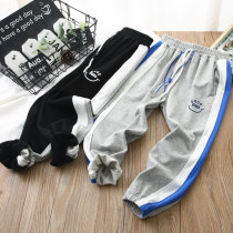 Childrens spring new casual male girls baby loose collection of foot damp pants Chauletide Rbars CUHK Childrens long pants
