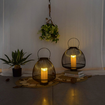 New Chinese European style outdoor wrought iron candlestick ornament candle Candlestick ornament restaurant Club Hotel model room decoration