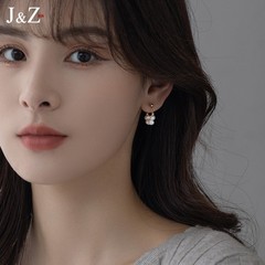 天然珍珠耳饰小众设计感高级耳钉女纯银2022年新款潮耳环耳圈耳坠价格比较