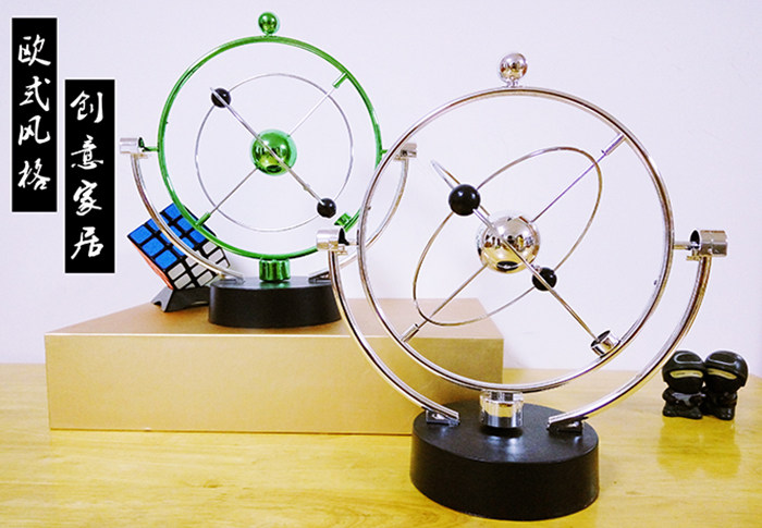原理男孩创意小摆件12岁物理半手工生日礼物动的欧式不停永动仪