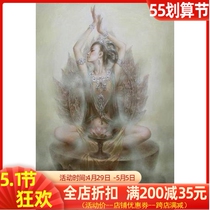 New special price DMC cross embroidered kit Dunhuang characters sitting on a lotus