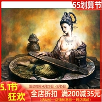 Precision printed cross embroidered new living room big picture DMC Line Dunhuang Xianle caressing