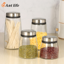 Seal Tank Glass Food Bottle Honey Lemon Thyme Bottle Kimono Jar With Lid Home Small Storage Jar