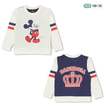 Export Japan childrens clothing children Spring and Autumn boys long sleeve T-shirt cotton cartoon baby long sleeve T-shirt white T-shirt