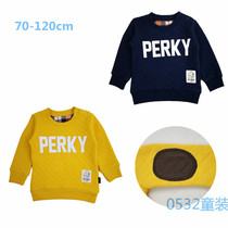 Boy air cotton necropolis jacket 20 autumn and winter clothing new childrens baby jacket headcoat without fluorescent light