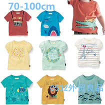 Male Baby Short Sleeve T-shirt Pure Cotton Boy T-shirt Child Clothing Girl Compassionate Boy Short Sleeve T-shirt Children Thousands of summer clothes