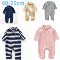 Thousands of childrens clothing new men and women baby spring and autumn baby pure cotton air layer one-piece clothing Ha clothing climbing clothing foreign trade
