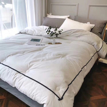 Hotel quilt winter thickened warm spring and autumn quilt core single double cotton feather velvet fiber Four Seasons universal bedding
