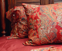 Export to Europe and the United States 60s cotton tribute satin wedding four-piece cotton Western wedding red bedding