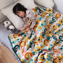 Cotton cartoon summer quilt 60 childrens cotton air conditioner is single summer quilt soybean antibacterial student thin quilt