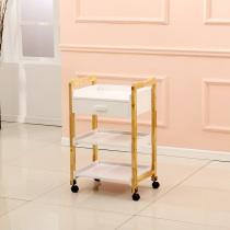 Beauty cart small bubble instrument rack three-layer beauty car beauty salon small cart tattoo nail tool trolley