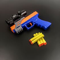 Childrens toy Soft Bullet Gun mini Desert Eagle Shura alloy model manual loading little boy birthday gift