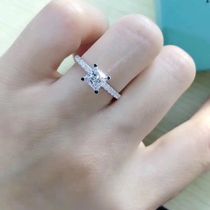 18K gold 50 Princess Diamond Ring Diamond Ring Female Kra Courting Engagement GIA Nude Drill Custom