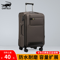 Oxford luggage suitcase woman with light password box pull box male 24 inch strong durable large capacity business suitcase