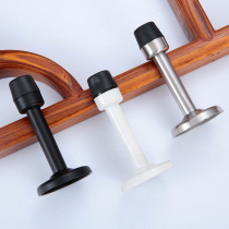 Perforated door touch stainless steel extended door stop anti-collision bathroom door top rubber door stop Glass door door suction door block