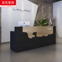 Mens Clothing Store Cashier Desk Counter Minimio Modern Creativity Beauty Salon Stainless Steel Bar Table Company Front Desk Reception Desk