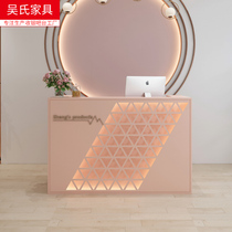 Clothing Shop Collection Silver Desk Shop Small Minimalist Modern Beauty Salon Front Desk Reception Desk Meiaodia Shop Womens Clothing Counter