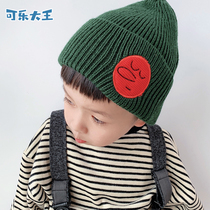 2-3-4 years old childrens thin baby wool hat Korean version of the boy and girl spring and autumn and winter knitted pullover hat tide