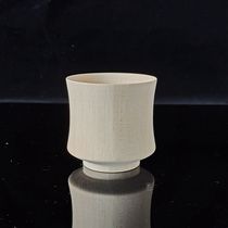 Large lacquer wood lacquer wood embryo lacquer art material lacquer painting Chinese lacquer DIY hand painted plain baby basswood custom tea cup