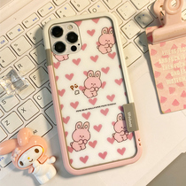 Cake Smelling applies iphone12 Border promax Love Rabbit Rabbit Colored Film Apple 11pro Toughened Film Cling Film