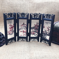 Shooting Props China Wind Imitation Ancient Mini Screen Jewelry Photography Swing Piece Tea Tea Set Photo Decoration