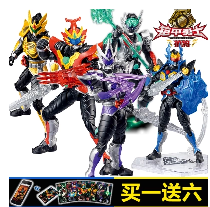 奥迪双钻铠甲勇士玩具拿瓦人偶公仔可动版捕将4卡魄阿罗伊全套装_7折