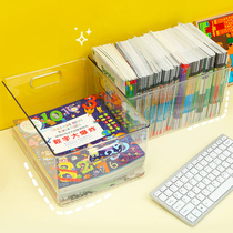 Transparent book containing box Childrens baby graded plotbook Oxford Tree Book sorting box Students Books Desktop Baskets