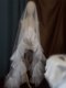 새로운 Super Fairy Veil Grab Rod Yarn 신부 웨딩 스타일 스타일링 머리 장식 White Studio Photography Props Fushionable 새로운 Super Fairy Veil Grab Rod Yarn 신부 웨딩 스타일 스타일링 머리 장식 White Studio Photography Props Fushionable
