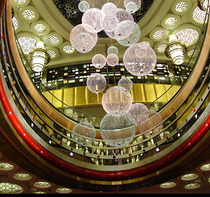 Professional beauty customized mall patio lamp engineering lamp hotel exhibition hall air decoration chandelier