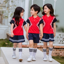 Primary school uniforms British College style children's class clothes summer custom suit kindergarten costume costume performance costume