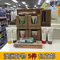 Australia Direct Mail Jack N Jill Natural Organic Fluorine-free Swallowable Childrens Toothpaste Tooth Cup Toothbrush