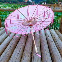 Japanese umbrella ancient style Japanese womens rainproof practical Childrens red dance performance classical with Hanfu oil paper umbrella
