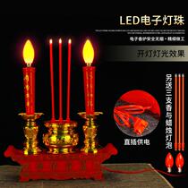Electronic ornament electric candle light supply plug-in electric Candle Candle Candle Holder set home table Indoor
