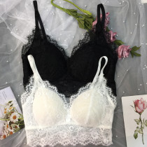Belleia integral cup soft lace without steel ring comfortable and breathable to woo a chest-proof 100 lap girl underwear