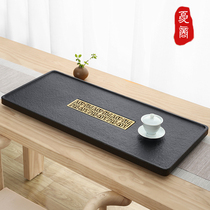 Natural Wujin Stone tea tray household simple whole stone tea table modern large and small stone tea tea tray