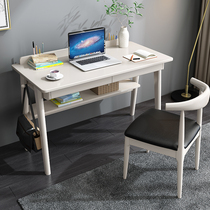 Nordic solid wood desk bedroom primary and secondary school home writing desk small apartment simple learning desktop computer Zhuo
