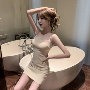 New sexy suspender slim bag hip short suspender dress