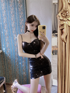 New versatile Sexy Sequin strapless dress