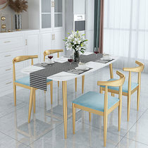 Qihui Nordic marble dining table and chair combination postmodern simple ins light luxury small household dining table