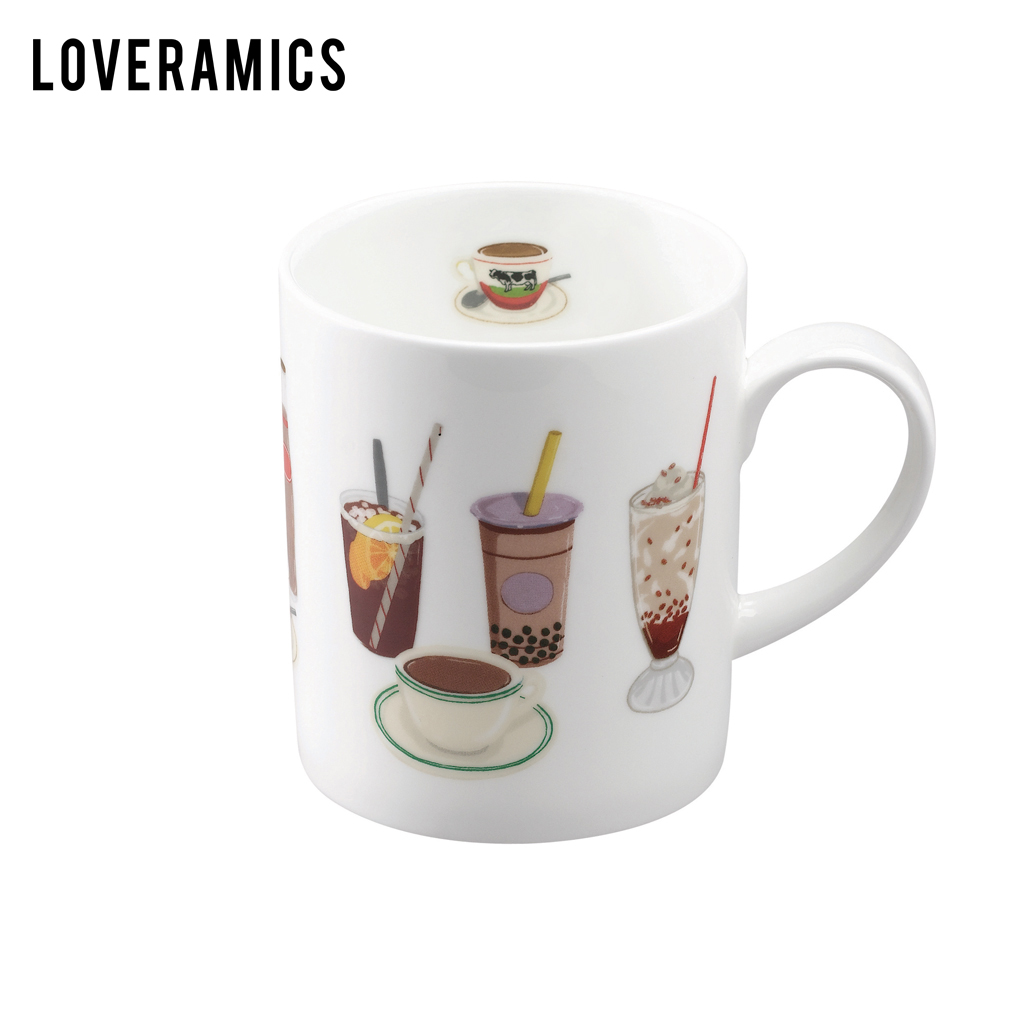 Loveramics love June I love mark cup three 380 ml glass of milk cup creative HK Drinks cup