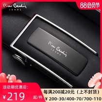 Pilkadan leather belt mens leather automatic buckle leisure trend Korean version of the personality of young people pure cowhide mens belt