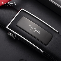Pilkadan leather belt mens leather pure cowhide automatic buckle belt Mens casual trend Korean version of the personality young man