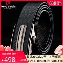 Pilkadan new mens belt genuine leather business casual brand mens belt automatic buckle first layer pure cowhide pants