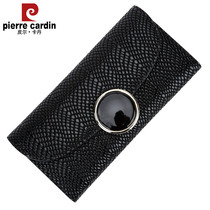 Pierre Cardan 2020 New Fashion Lady Wallet Woman Long Style Three Fold Genuine Leather Womens Hand Grab Bag Money Clip