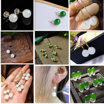 Natural and tian jade earrings 2020 New womens 100 hitchhiked earbuds buy one and send 2 pairs only Monday