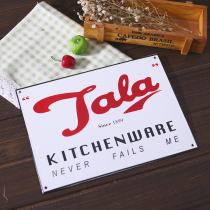 1900 European and American country style antique enamel kitchen card decoration card-TALA card 1 5MM26*19 5CM