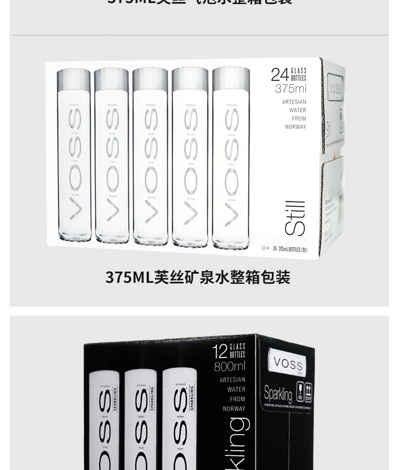 挪威原瓶进口voss /芙丝天然矿泉水介绍
