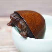 Su Gongs solid copper tea pet can raise longevity turtle tea play cover house Copper Town paper town direct sales